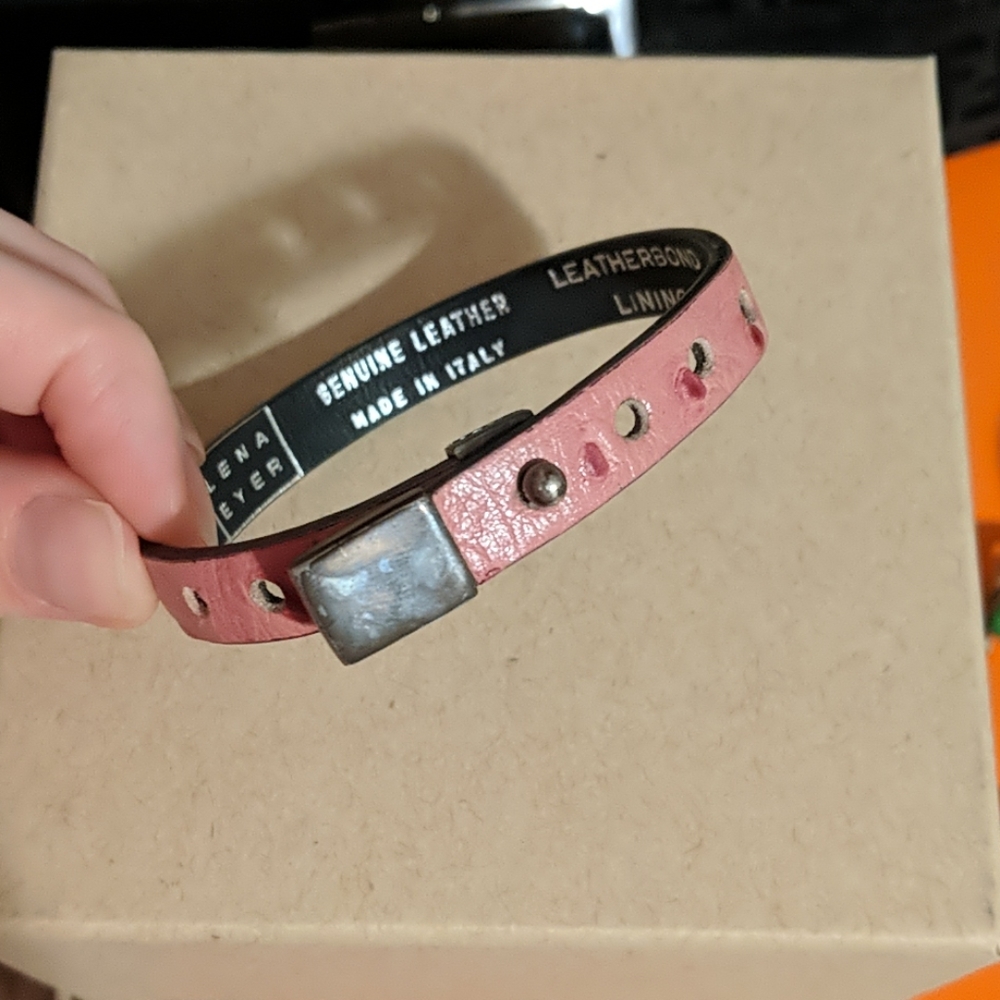 Elena Meyer Leather Bracelet